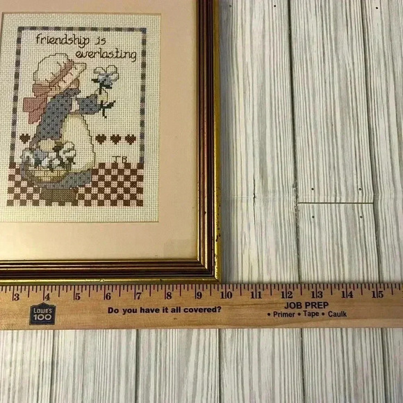 Vintage Cottagecore Floral Embroidered Decor - Picture 3 of 4